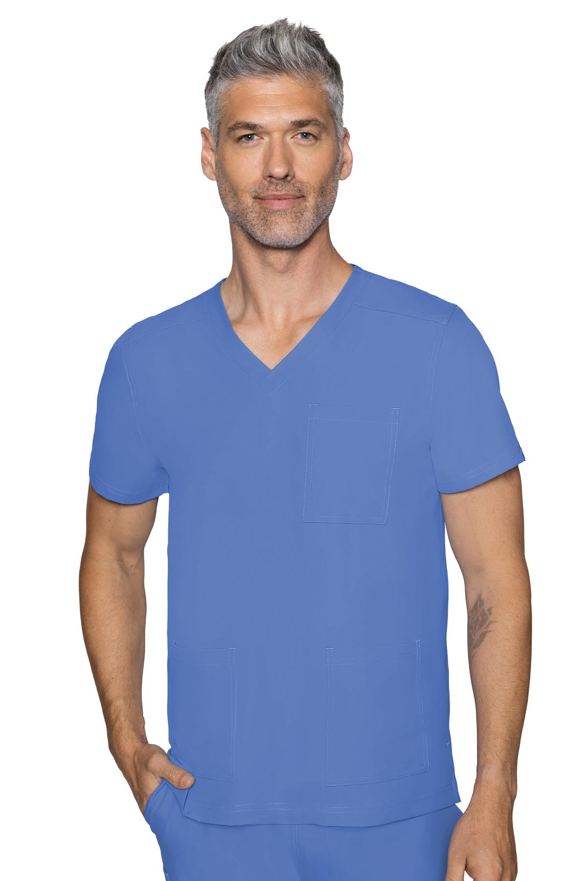 MC 2486 Insight Men's V-Neck Scrub Top – 3 Pockets