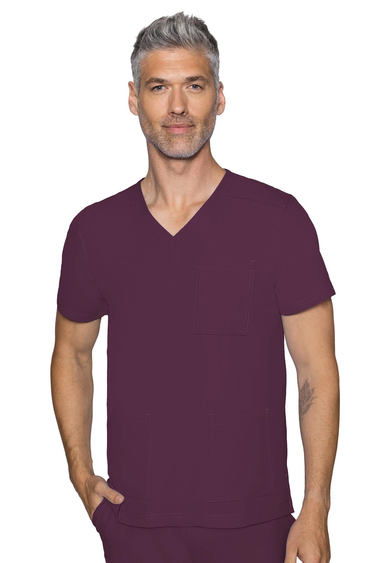 MC 2486 Insight Men's V-Neck Scrub Top – 3 Pockets