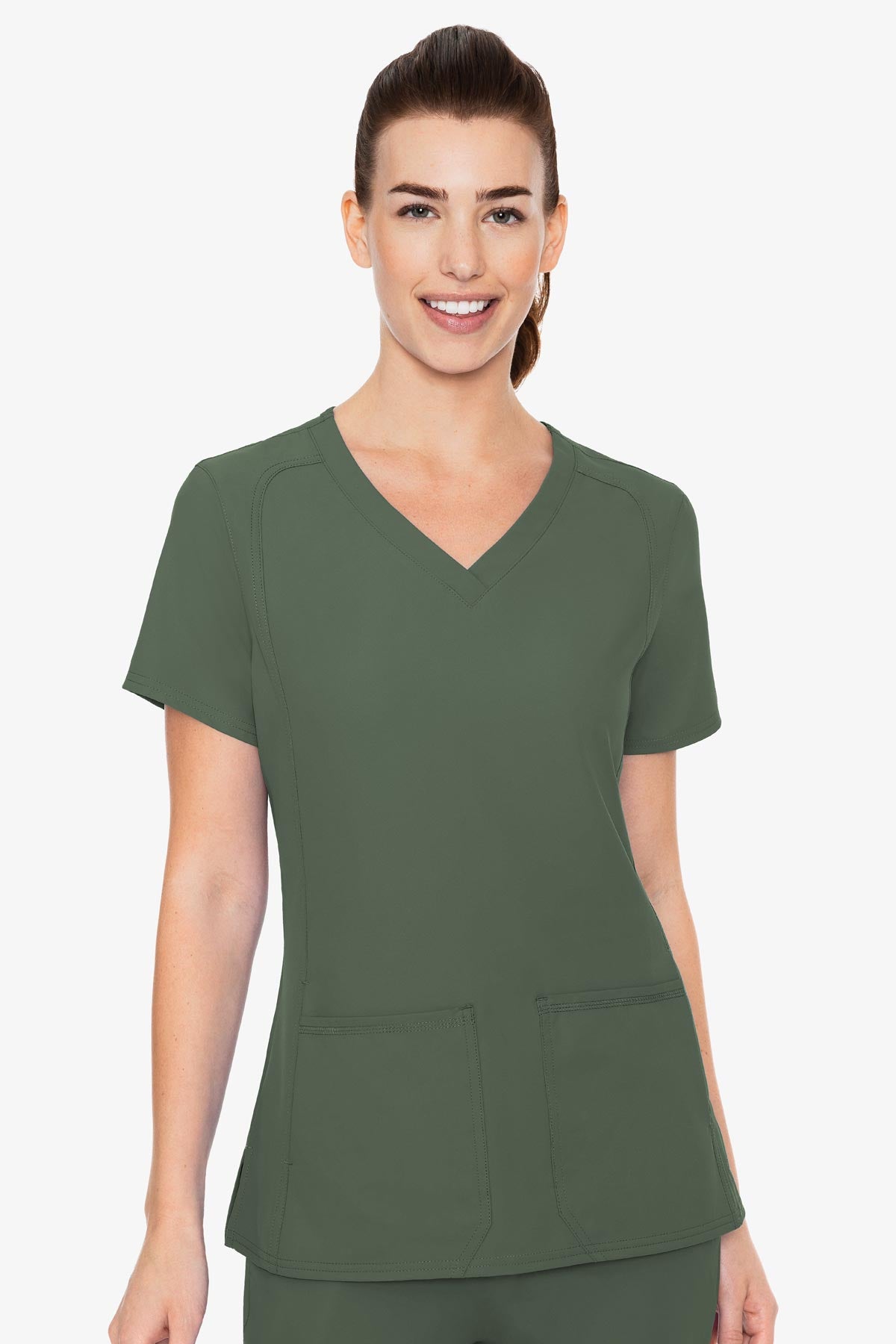 MED COUTURE 2468 SIDE POCKET TOP