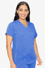 MED COUTURE 7459 V-NECK SHIRTTAIL TOP