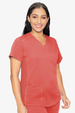 MED COUTURE 7459 V-NECK SHIRTTAIL TOP