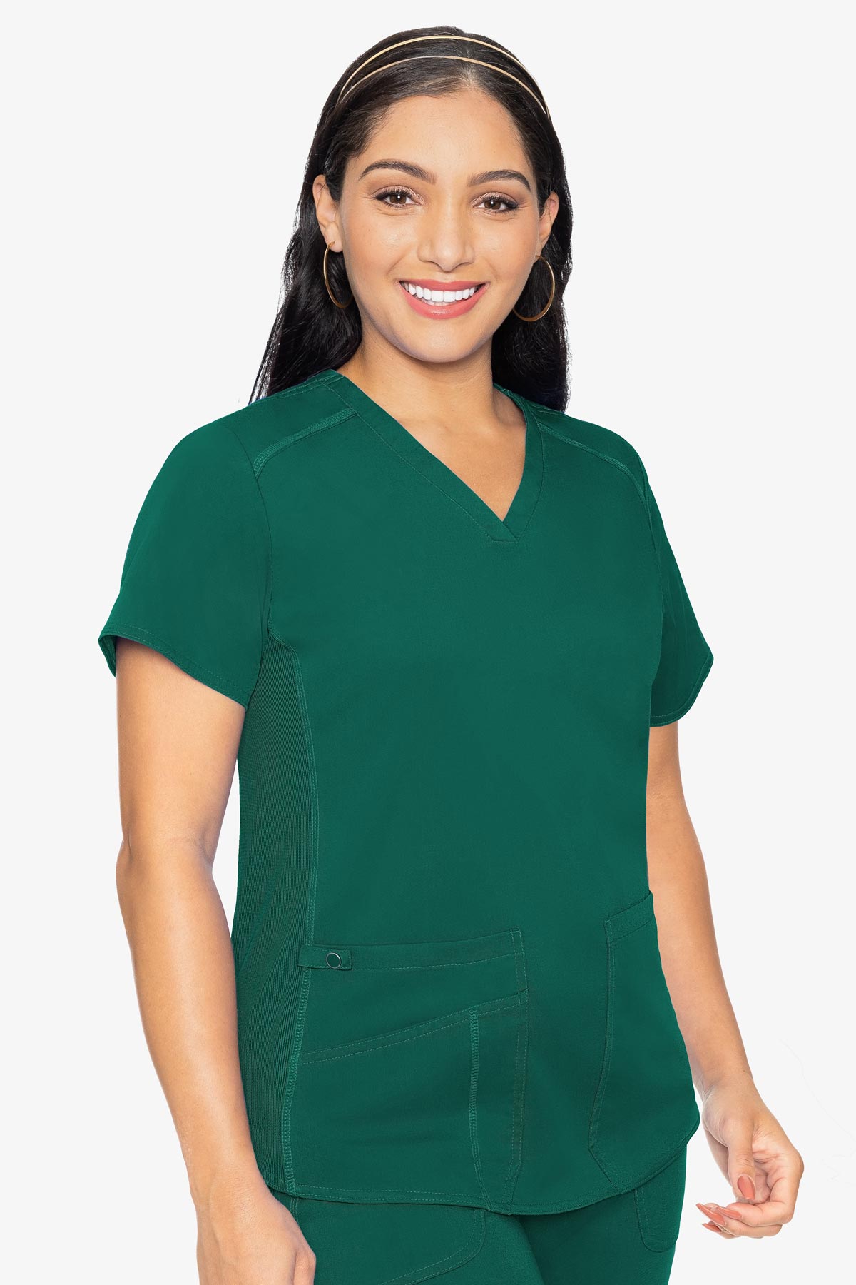 MED COUTURE 7459 V-NECK SHIRTTAIL TOP