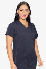 MED COUTURE 7459 V-NECK SHIRTTAIL TOP