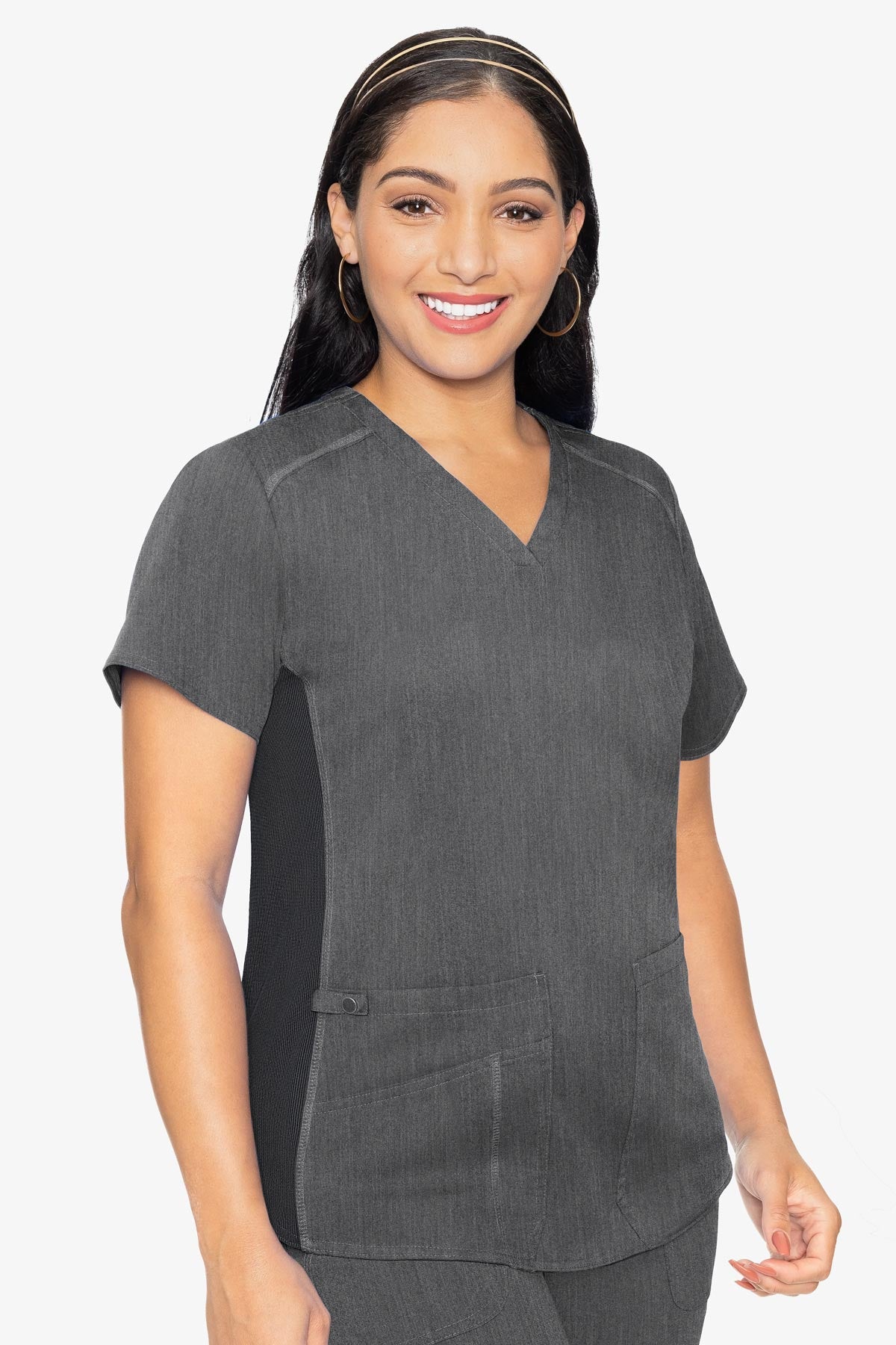 MED COUTURE 7459 V-NECK SHIRTTAIL TOP