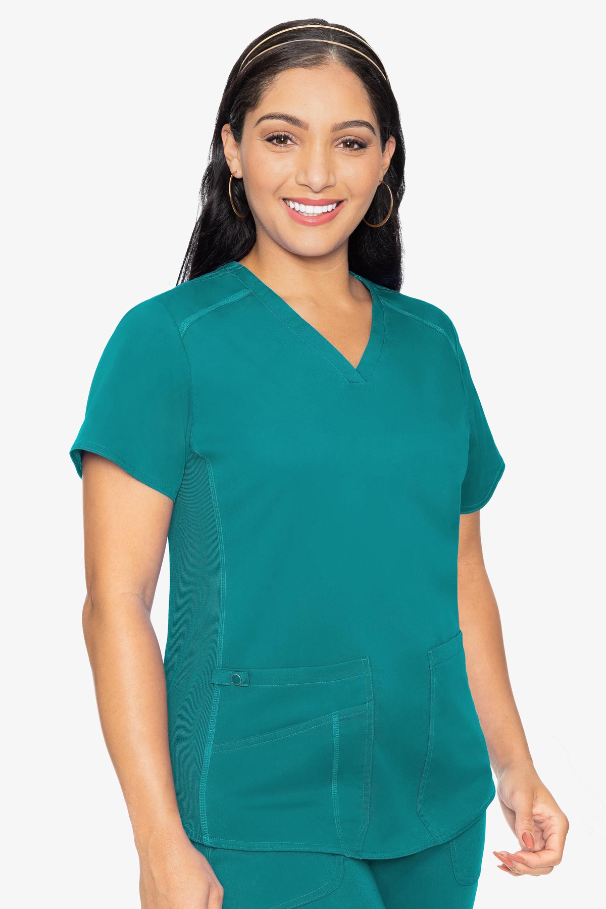 MED COUTURE 7459 V-NECK SHIRTTAIL TOP
