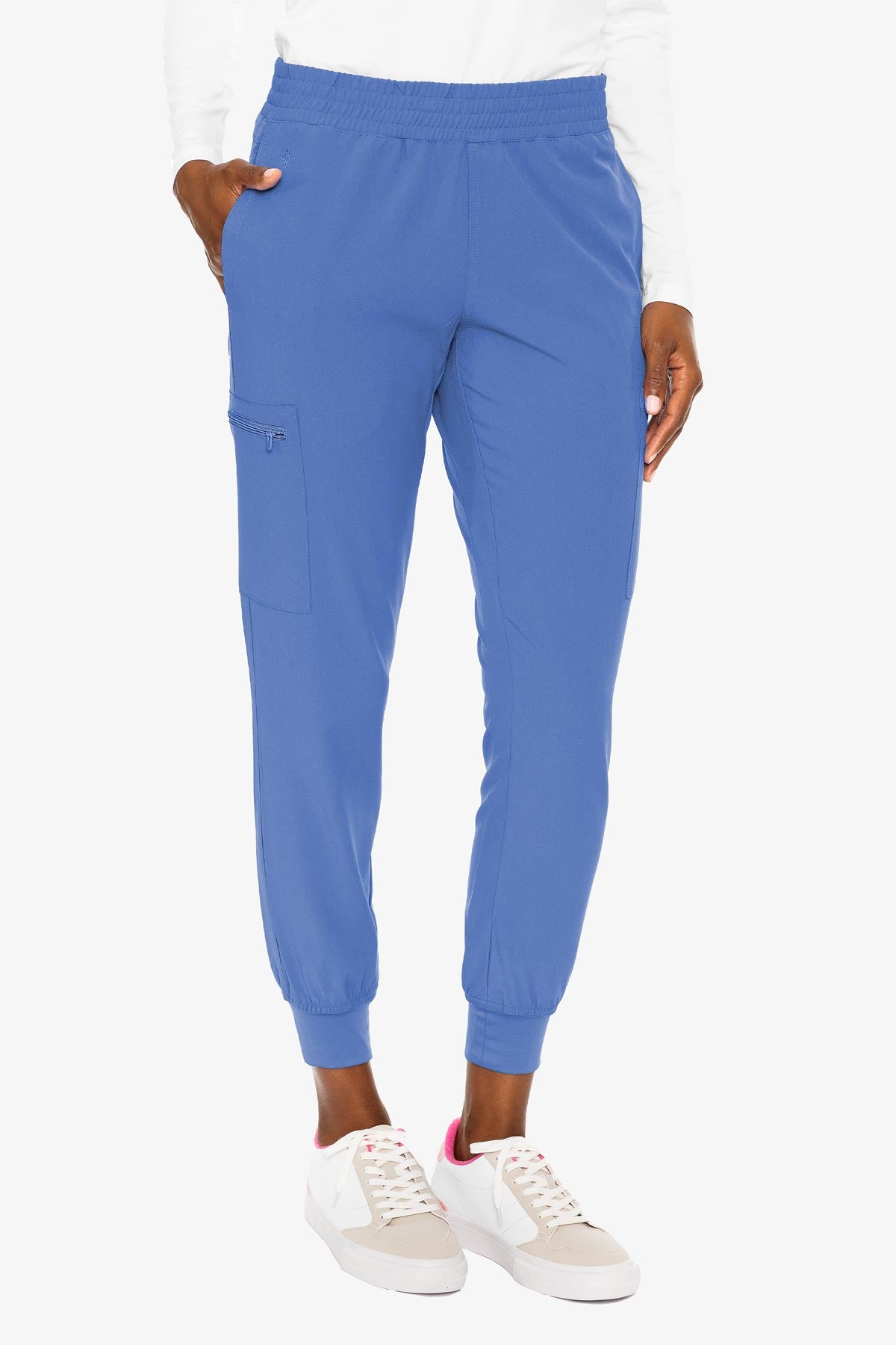 MED COUTURE 8739 SMOCKED WAIST JOGGER
