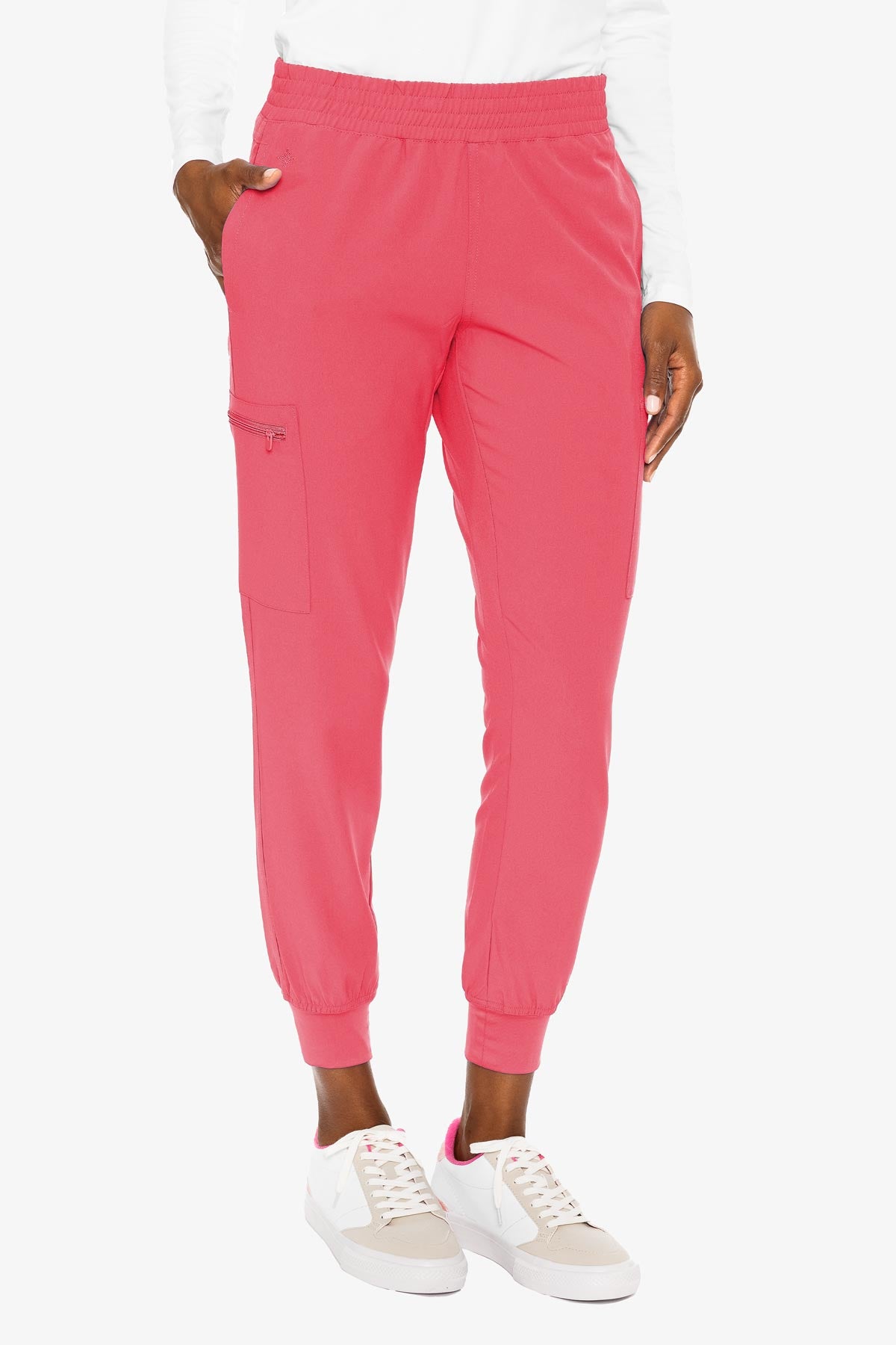 MED COUTURE 8739 SMOCKED WAIST JOGGER
