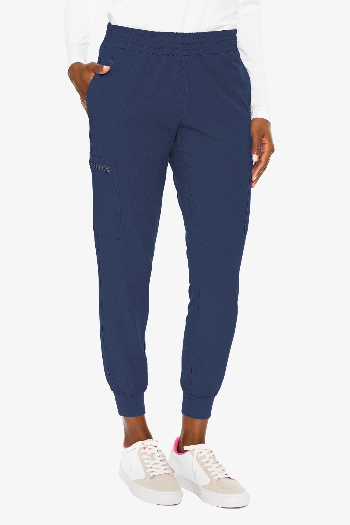 MED COUTURE 8739 SMOCKED WAIST JOGGER