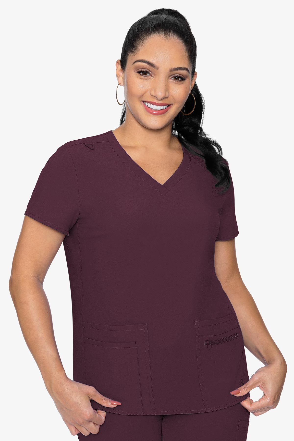 MED COUTURE 8478 KNIT BACK TOP