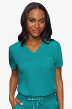 MED COUTURE 7448 V-NECK TUCK IN