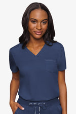MED COUTURE 7448 V-NECK TUCK IN