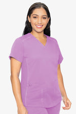 MED COUTURE 7459 V-NECK SHIRTTAIL TOP