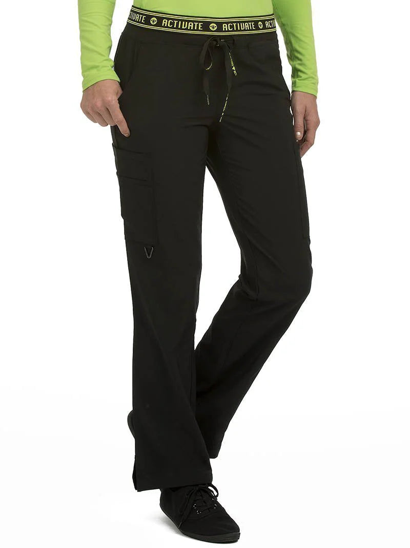 MED COUTURE 8758 YOGA 2 CARGO POCKET PANT