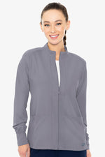 MED COUTURE 2660 ZIP FRONT WARM-UP WITH SHOULDER YOKES