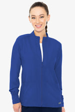 MED COUTURE 2660 ZIP FRONT WARM-UP WITH SHOULDER YOKES